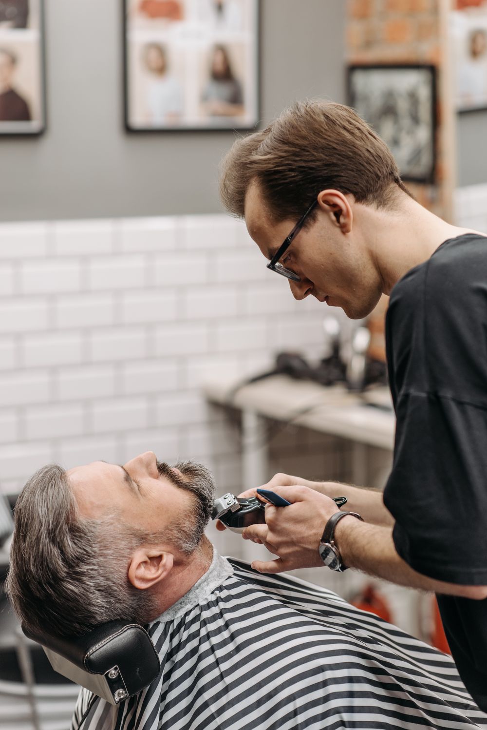 Ambiente de la barbería
