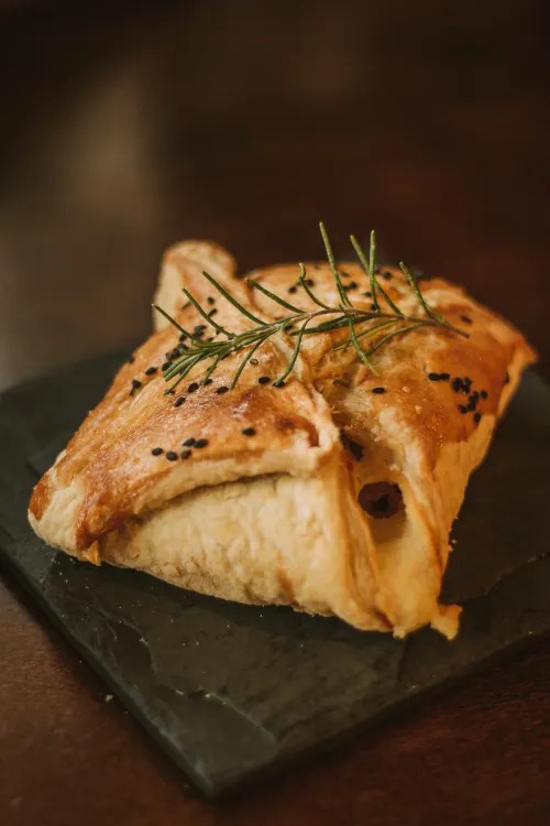 Calzone dorado al horno