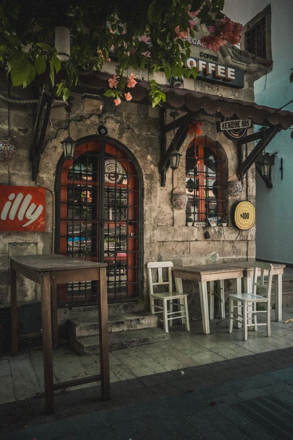 Fachada del café