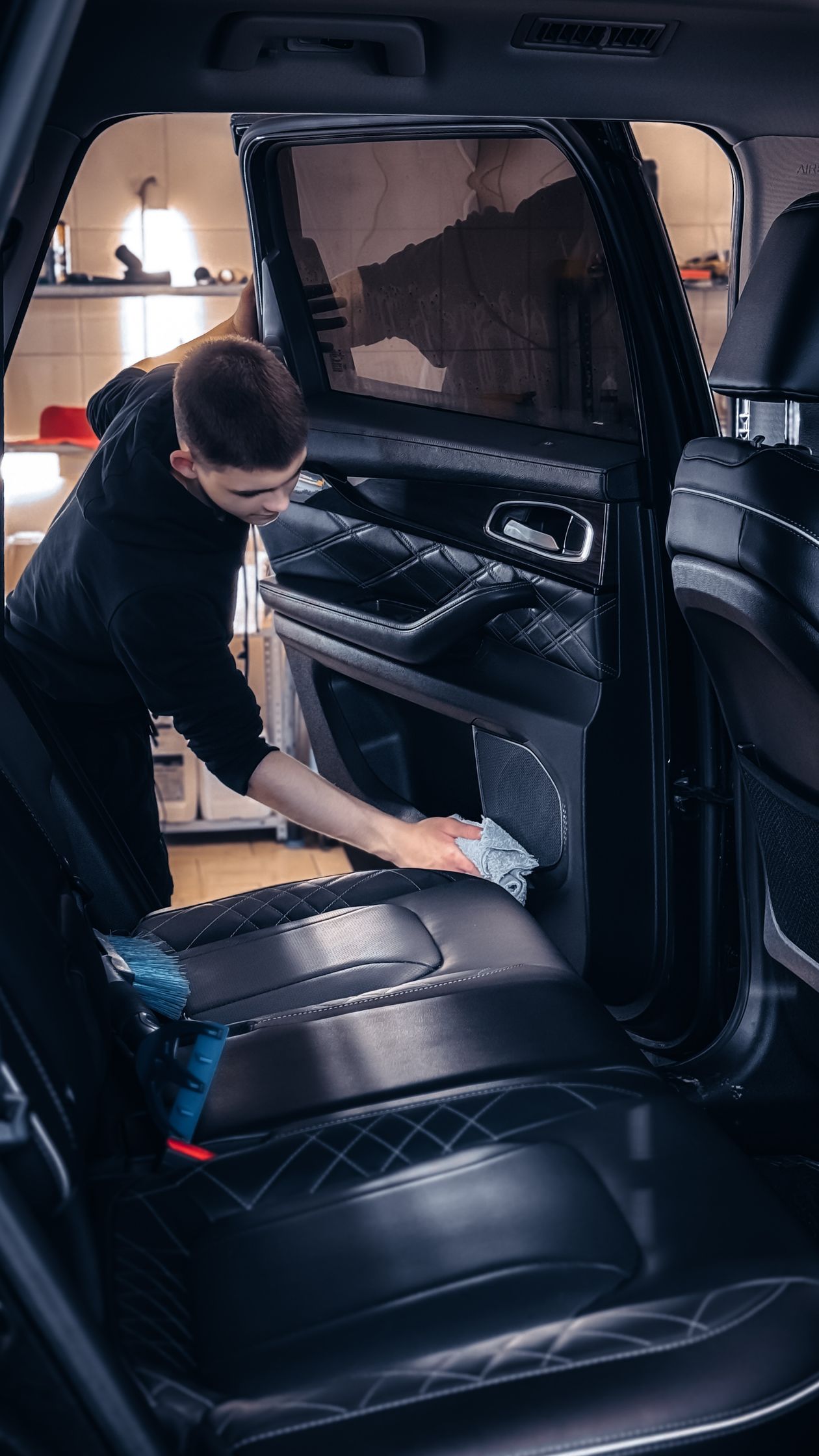 Limpieza profunda del interior del carro