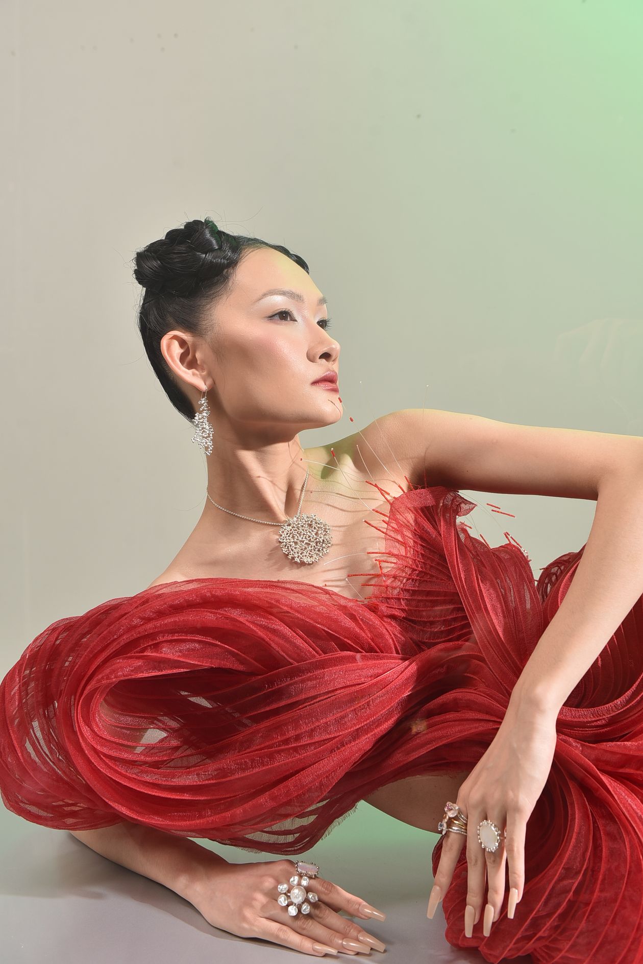 Vestido rojo elegante