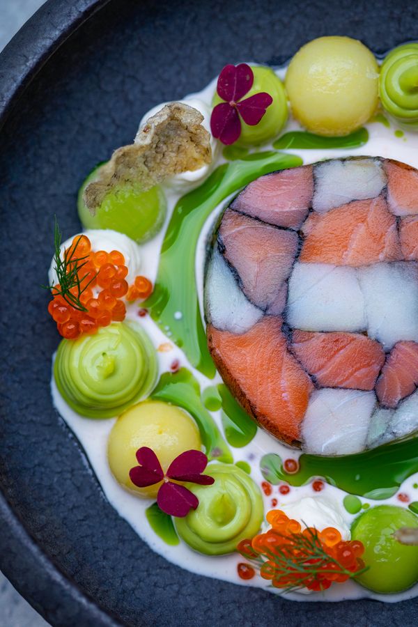 Plato de cocina puertorriqueña creativa