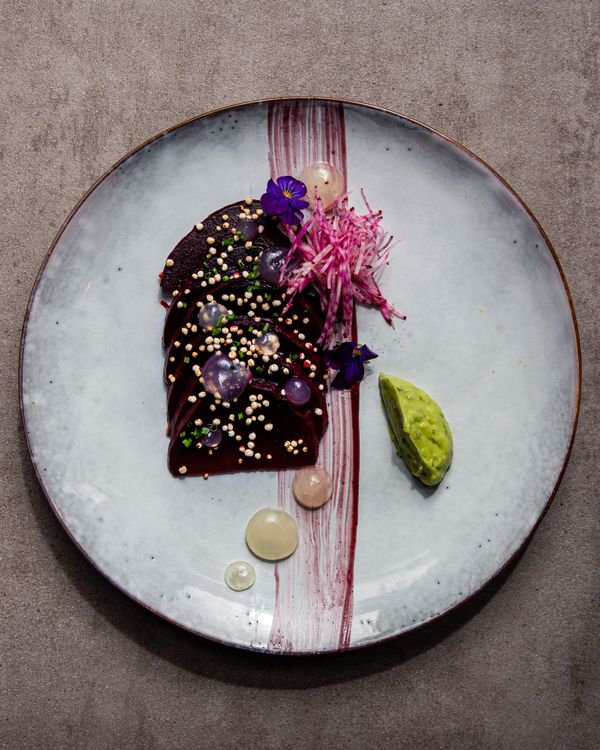 Plato gourmet de cocina criolla