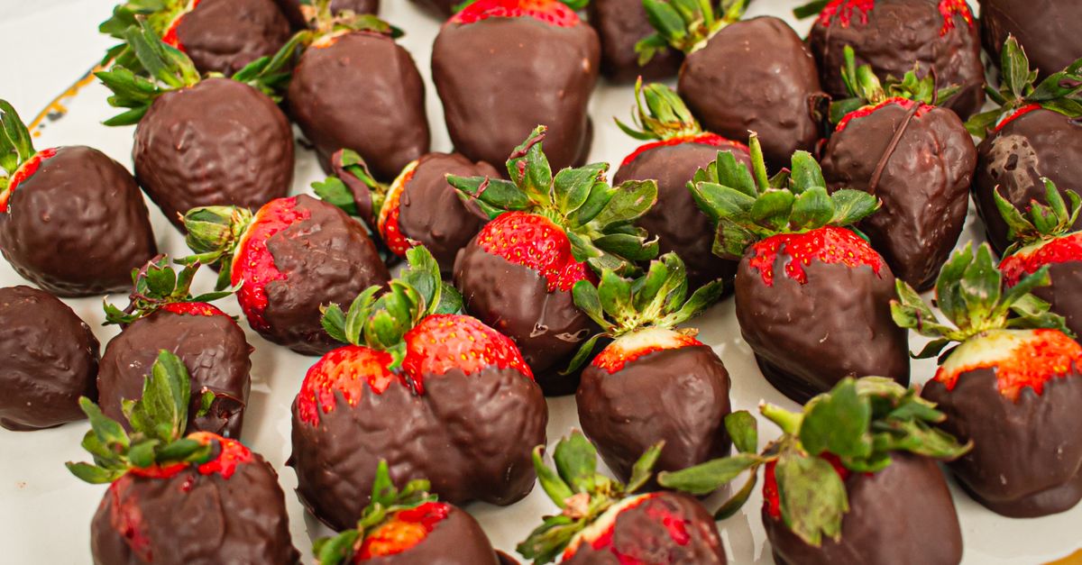 Fresas cubiertas de chocolate